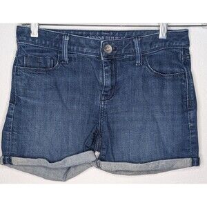 Banana Republic Denim Stretch Cuffed Shorts Women's Size 27 (31") (695)